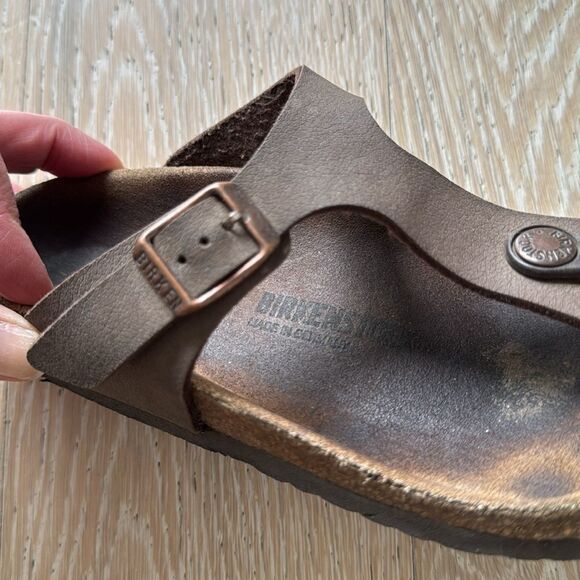 Birkenstock Gizeh Sandal Brown Sz33 - Picture 12 of 12